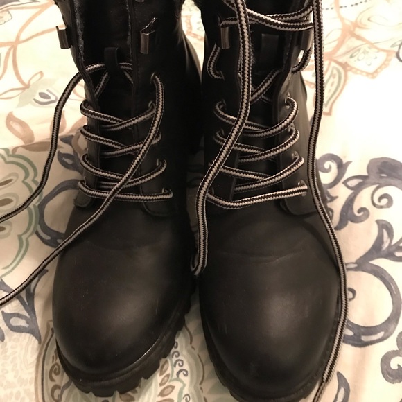Combat boots from JustFab.  Size 8 - Picture 2 of 5